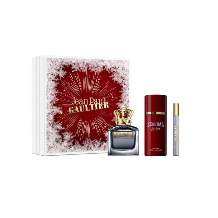 <tc>JEAN PAUL GAULTIER</tc> Scandal Pour Homme Eau De Toilette Spray 100ml Coffret 3 Pièces Noël 2023