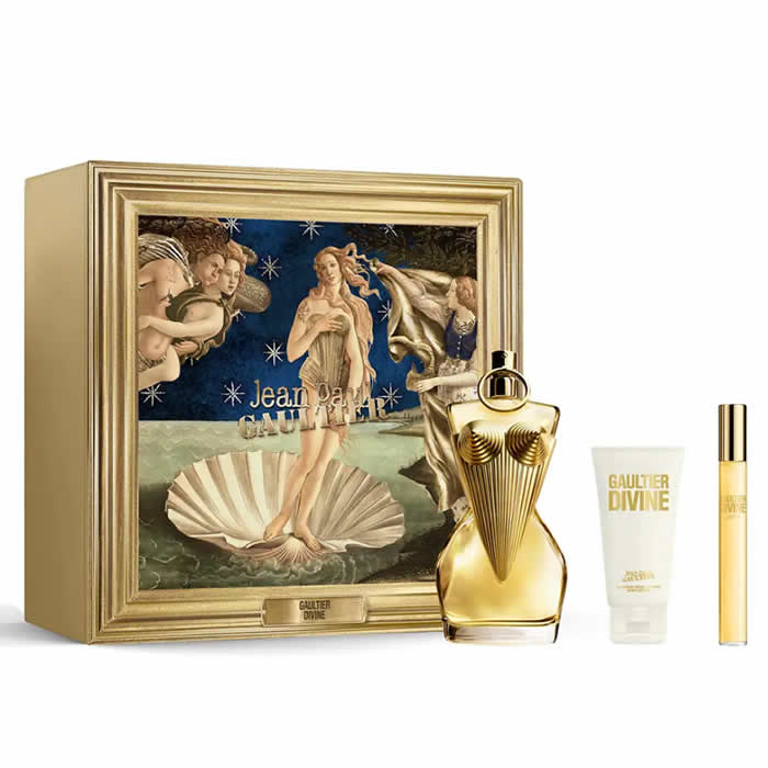 <tc>JEAN PAUL GAULTIER</tc> Eau de Parfum Divine en Spray 100 ml Coffret 3 Pièces