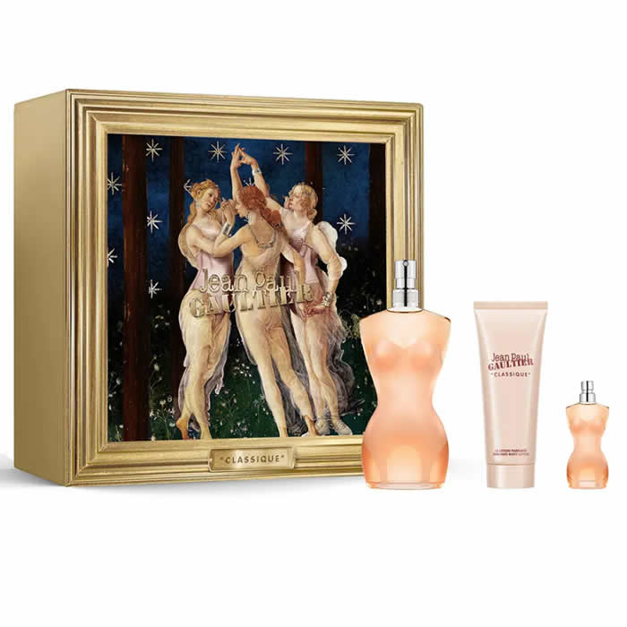 <tc>JEAN PAUL GAULTIER</tc> Classique Eau De Toilette Vaporisateur 100 ml Coffret 3 Pièces