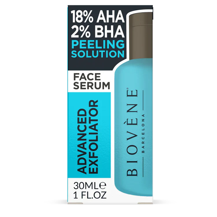 Solution de pelage aha + bha pour le nettoyage en profondeur et le renouvellement de la peau 30 ml