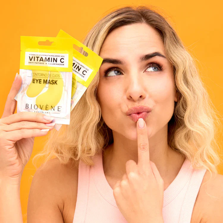 Masque oculaire de la vitamine C avec pamplemousse et acide hyaluronique pour un look frais 1 paire