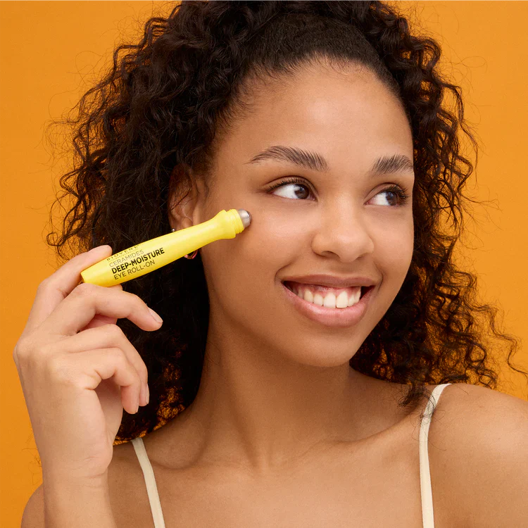 Ceramides Rouleau de contour pour les yeux hydratants avec de l'acide hyaluronique 15 ml