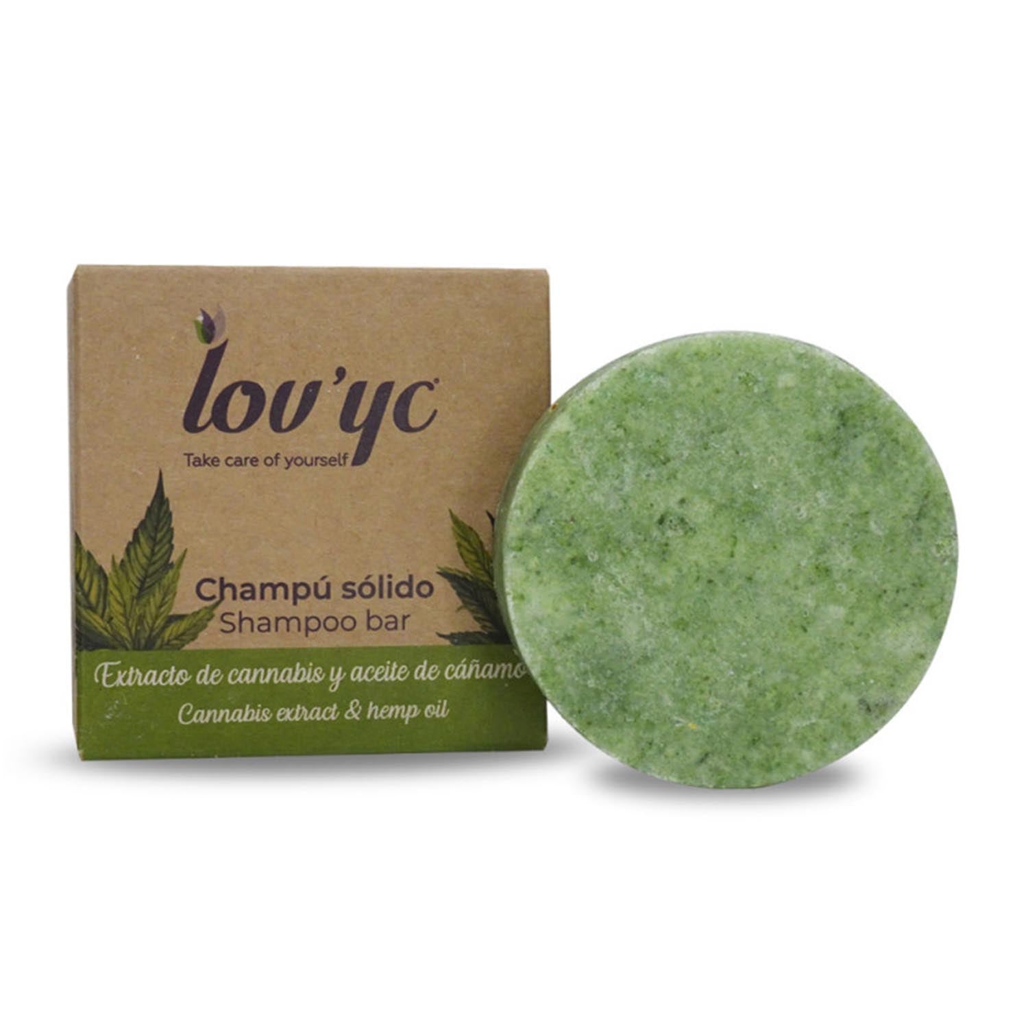 Elie Saab Lovyc cannabis y aceite champu solido 50g