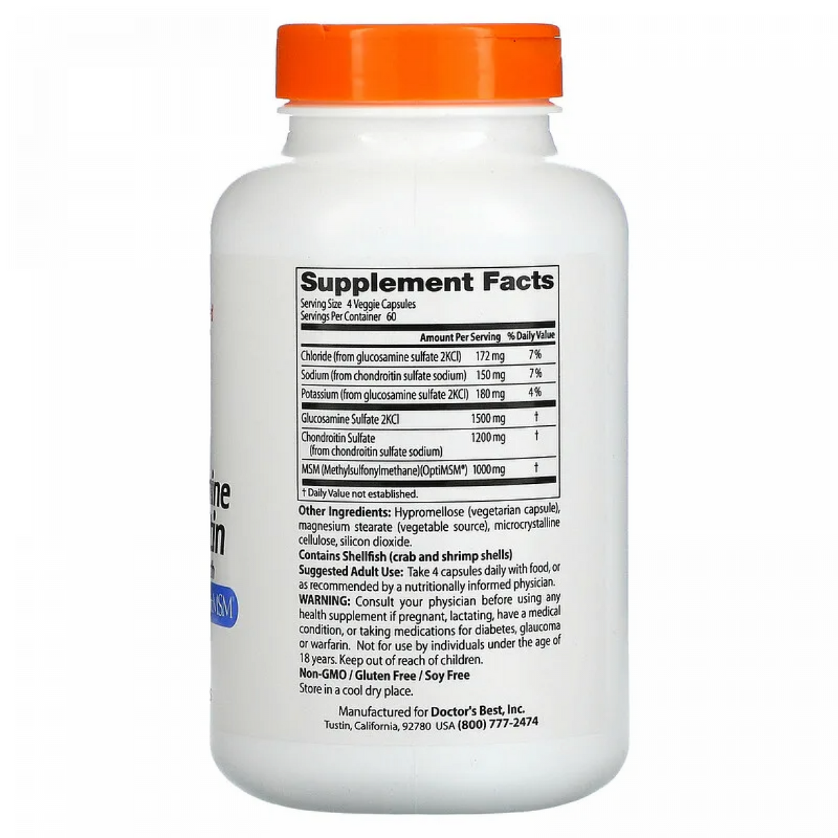 Meilleure glucosamine chondroïtine & msm - 240 capsules