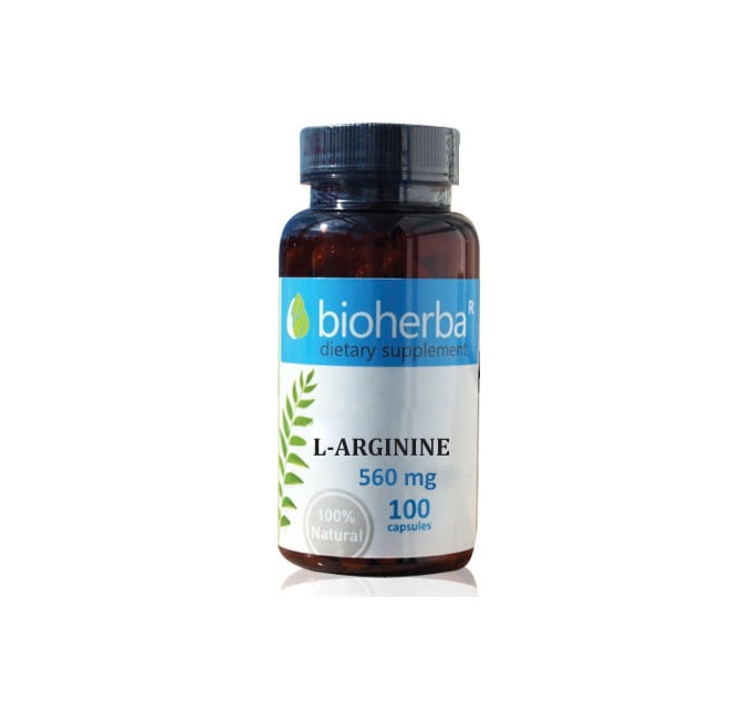 L-arginine 560 mg - 100 capsules