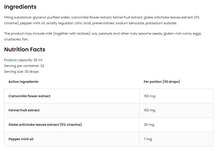 Drops digestifs | Système digestif Santé 30 ml