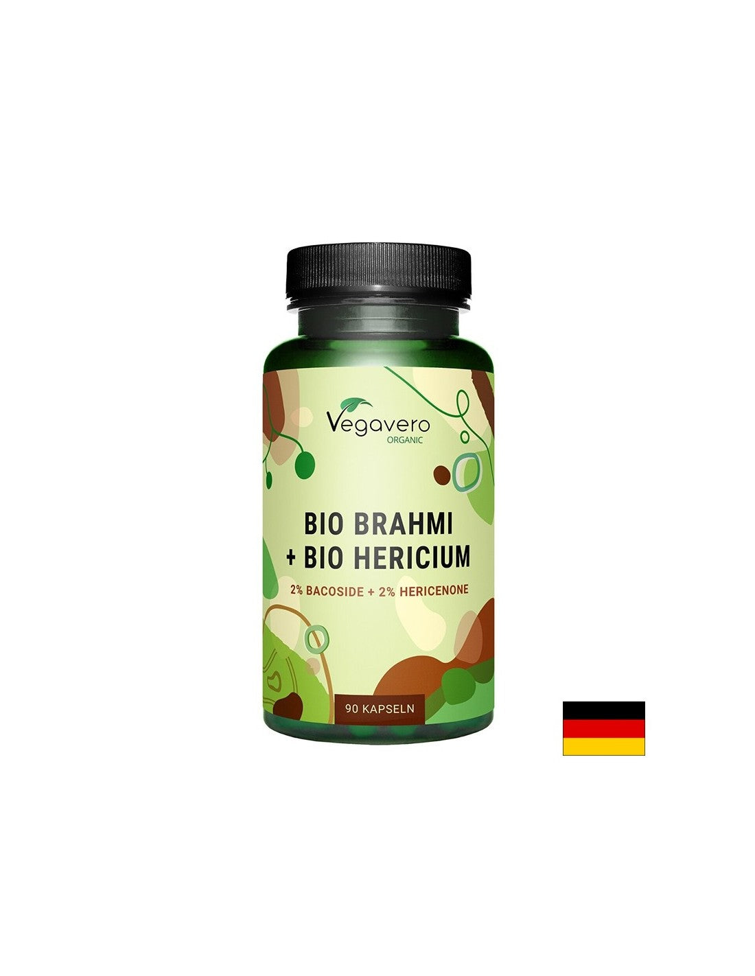 Fonction cérébrale - Brahmi (Bacopa monieri) + Mane de Lion, 90 capsules