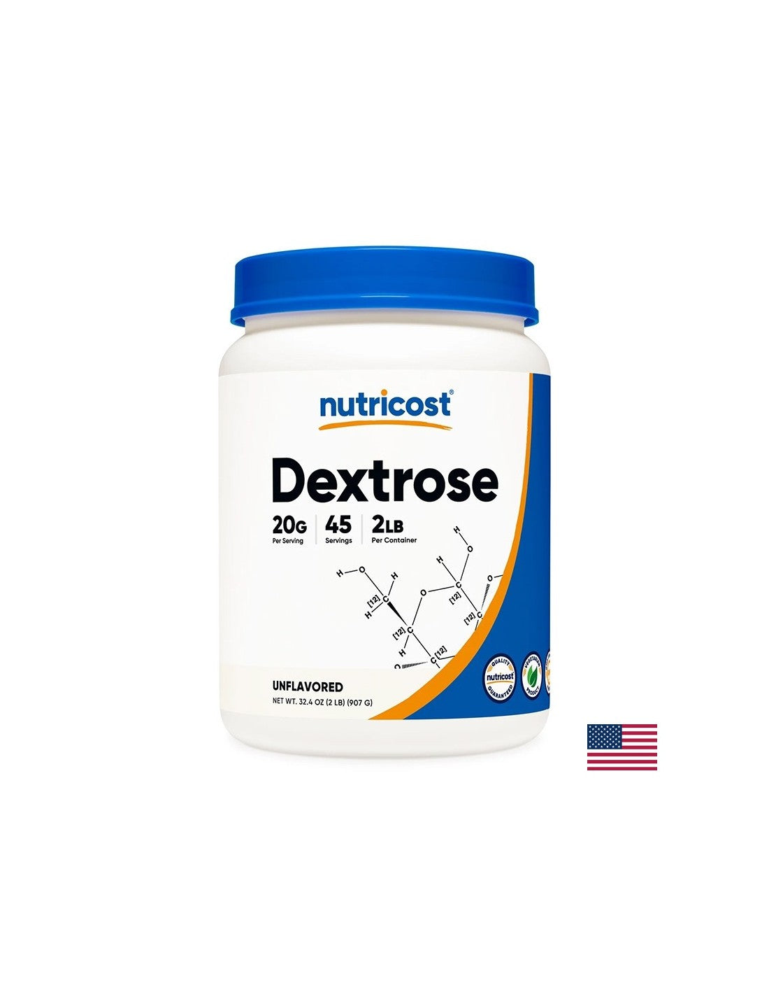 Énergie et ton - Dextrose, 900 g, poudre