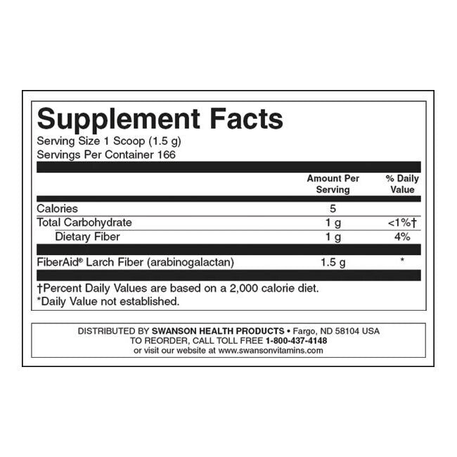 Tree à la fibréaid Arabinogalactan (AG) - 250 grammes