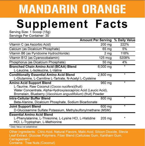 Toute la journée, vous pouvez | Natty BCAA 10: 1: 1 Ratio 450 grammes