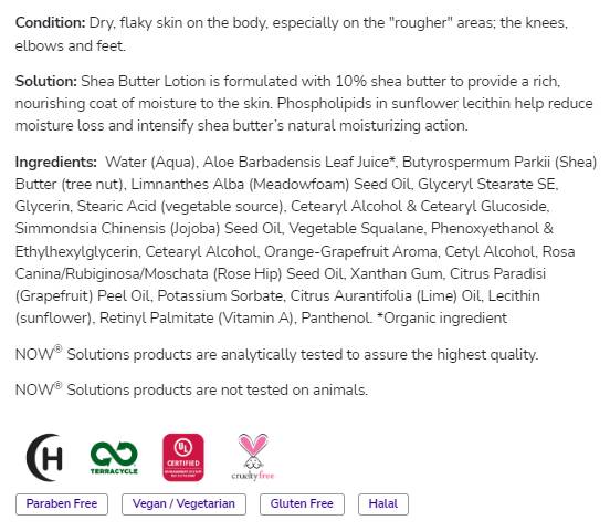 Lotion au beurre de karité | Paraben libre - 118 ml