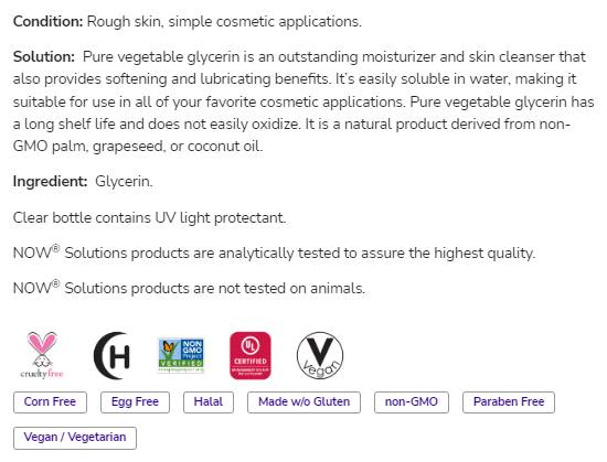 Glycérine végétale | Pure Soins de la peau polyvalente - 473 ml