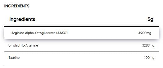 Aakg 2: 1 poudre | L-arginine-alpha-cétoglutarate - 400 grammes
