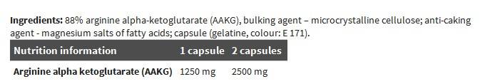 Aakg Extreme 1250 Mega Caps - 30 capsules