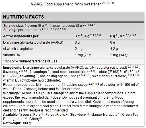 Poudre Aakg - 300 grammes