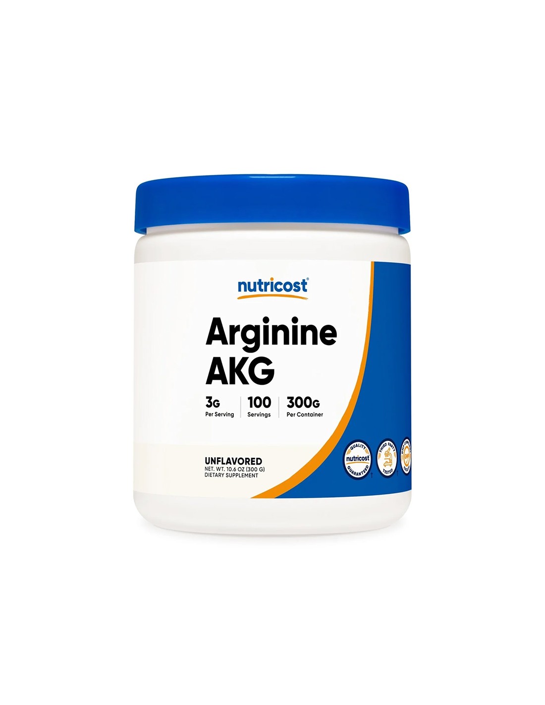 Masse énergétique et musculaire - arginine Akg, 300 g de poudre
