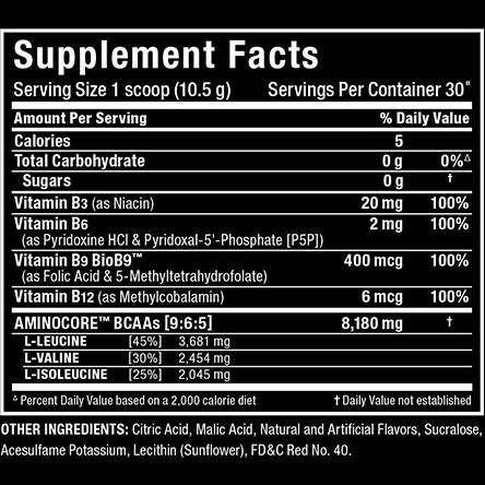 Aminocore BCAA - 315 grammes