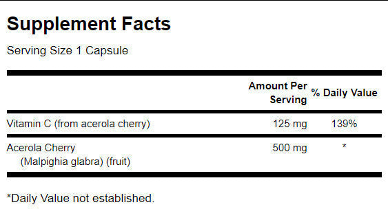 Acérola 500 mg - 60 capsules