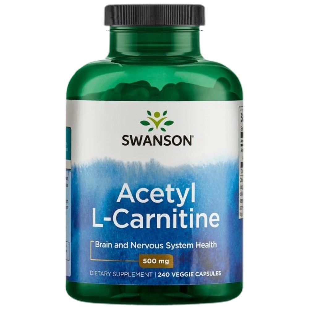 Acétyl L-carnitine 500 mg - 240 capsules