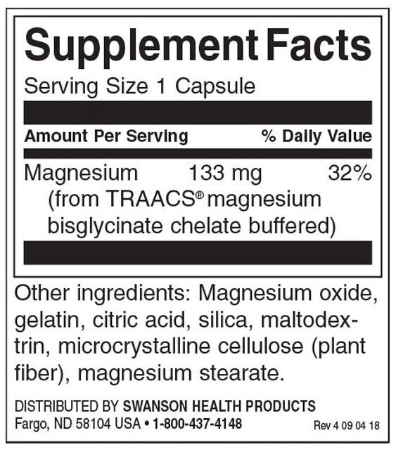 Albion® chélé du magnésium glycinate 133 mg - 90 capsules