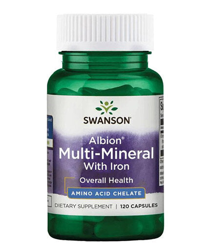 Albion Multi-minéral avec du fer - 120 capsules