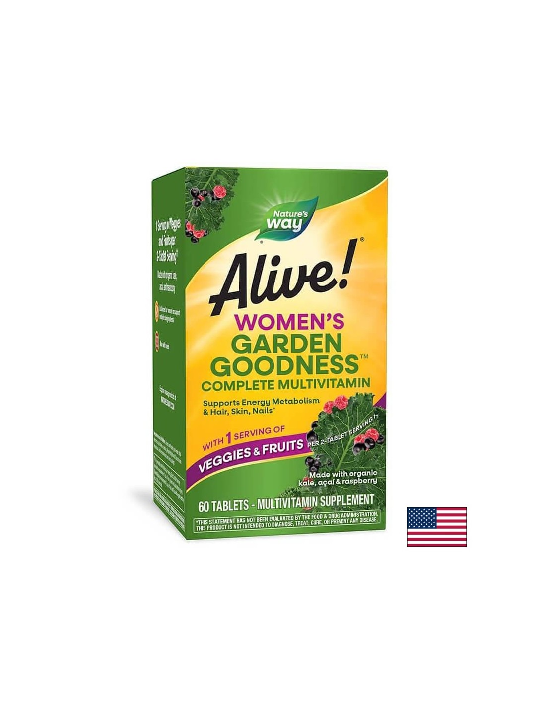 <tc>Alive</tc>! Garden Goodness Multivitamines pour femmes - 60 comprimés