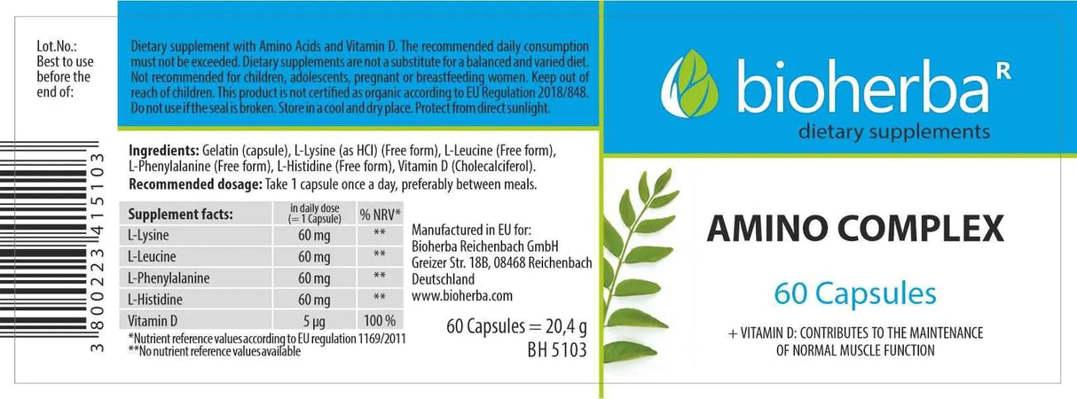 Complexe amino - 60 capsules