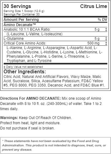 Decan amino - 360 grammes