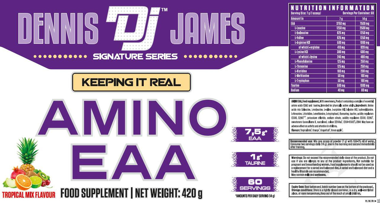 Amino EAA Powder | avec taurine - 420 grammes