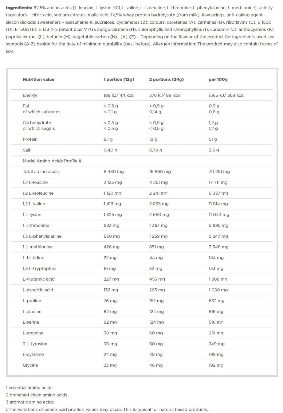 Amino EAA Xplode Powder - 520 grammes