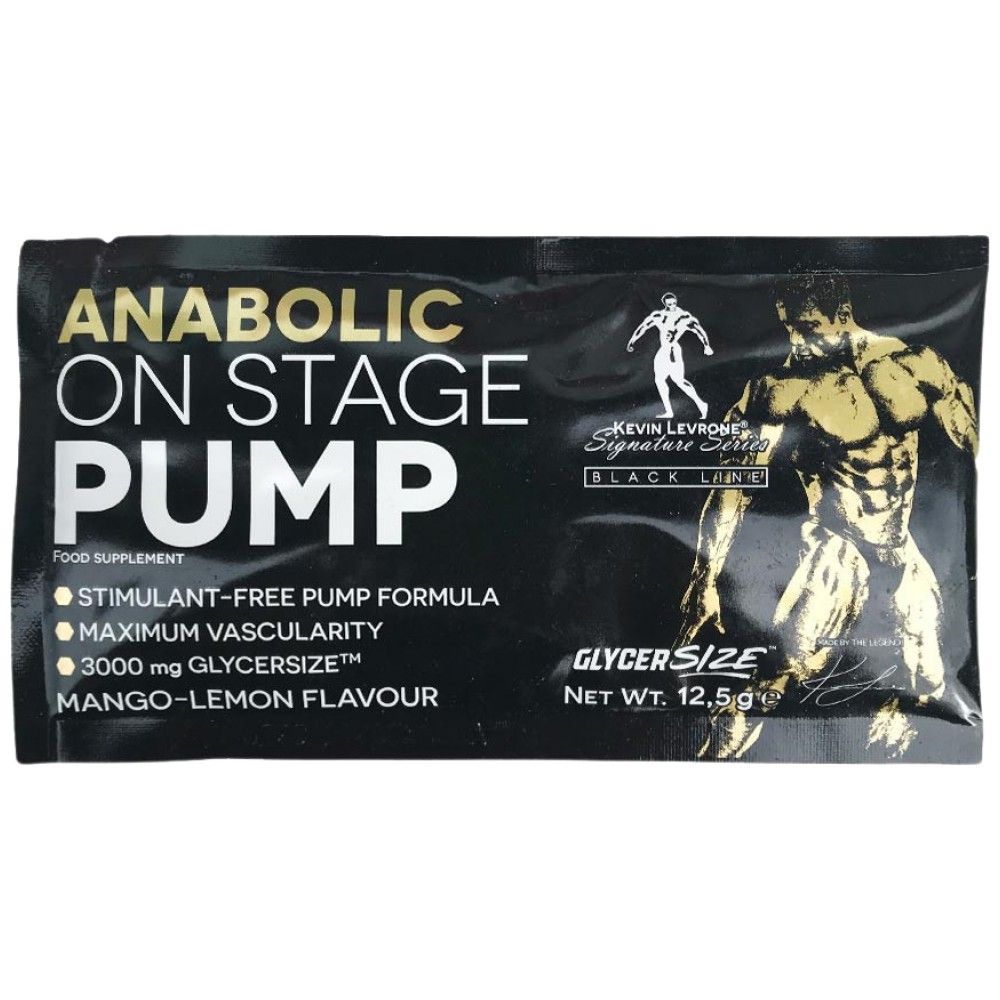 Anabolique sur la pompe de scène | Formule pré-entraînement sans stim - 12,5 grammes