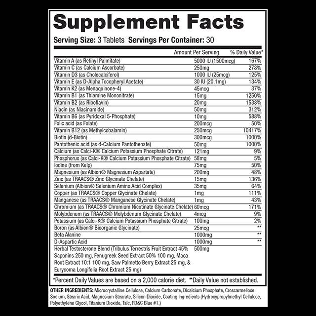 Anavite XT | Formule de test xtreme + multivitamines - 90 comprimés