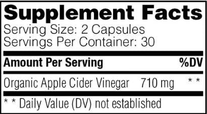 Vinaigre de cidre de pomme - 120 capsules