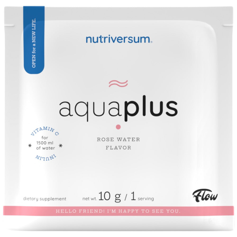 Aqua + | Poudre de boisson rafraîchissante avec de la vitamine C et de l'inuline - 10 grammes