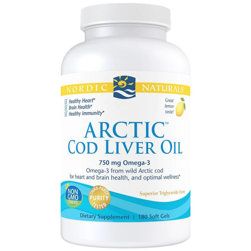 Huile de foie de morue arctique 750 mg - 180 capsules de gel
