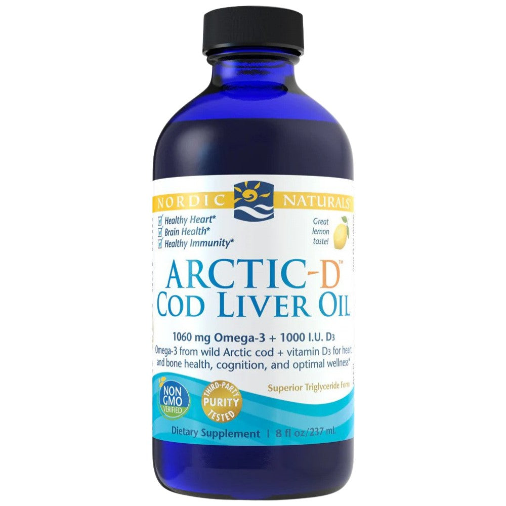 ARCTIC-D COD Huile de foie de foie 850 mg - 237 ml