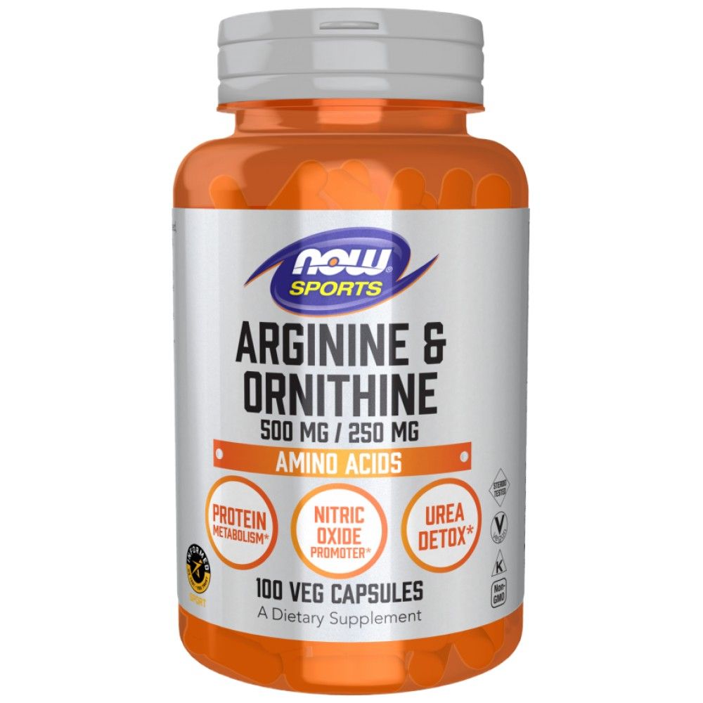 Arginine/ornithine 500/250 mg - 100 capsules
