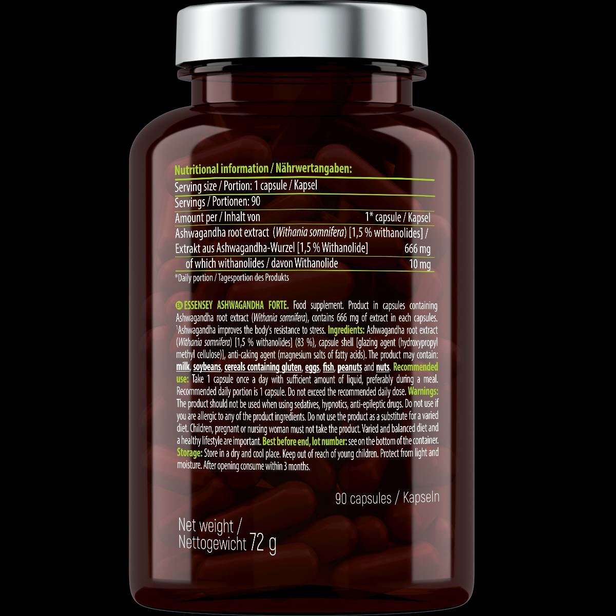 Ashwagandha Forte 666 mg - 90 capsules