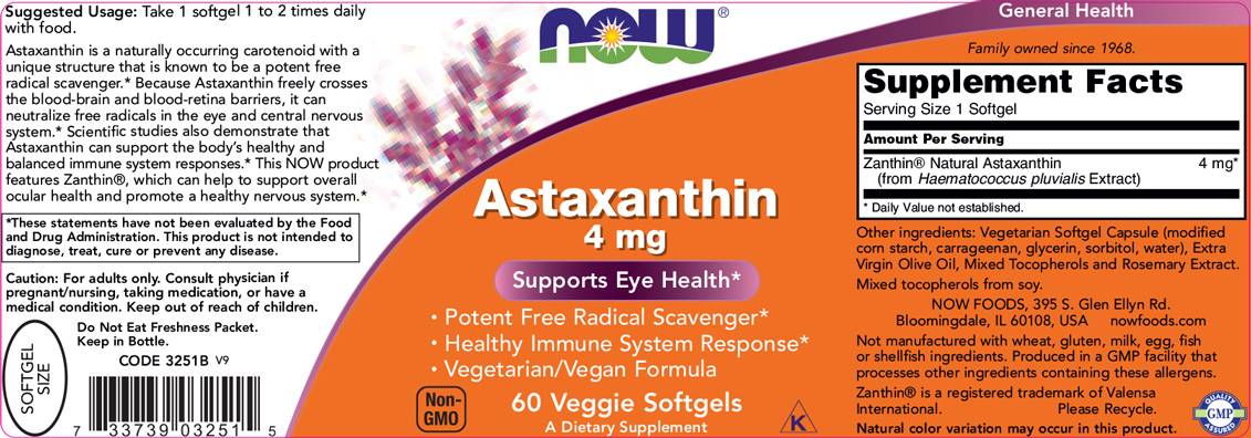 Astaxanthine 4 mg - 60 capsules de gel