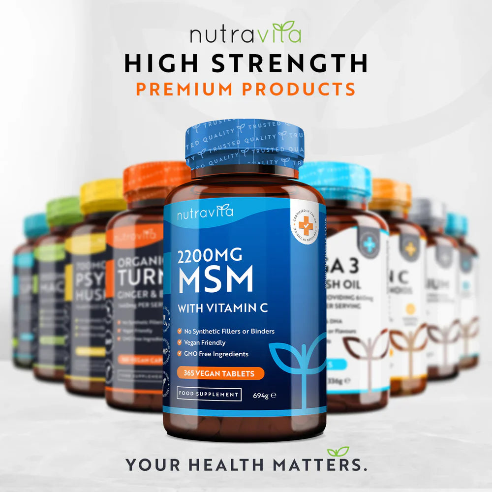 MSM 2200 mg (os et articulations) - 365 comprimés