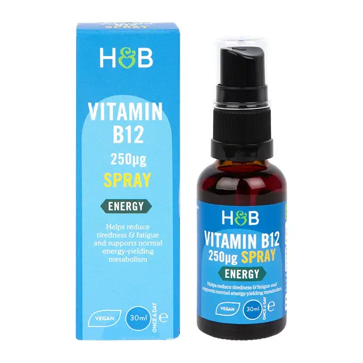 Vitamine B12 (méthylcobalamine) pulvérisation orale (spray énergétique de la vitamine B12) 250ug 30 ml Holland & Barrett