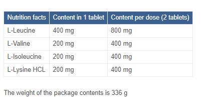 Formule forte BCAA 4000 - 240 comprimés