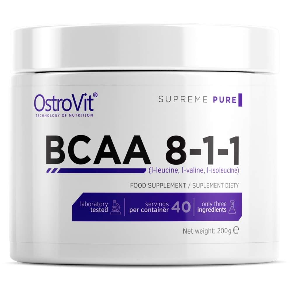 BCAA 8: 1: 1 poudre - 200 grammes
