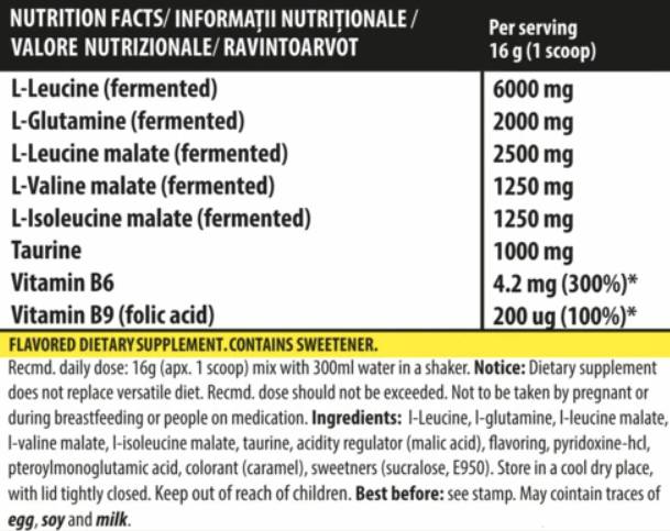 BCAA 811/8: 1: 1 - 400 grammes