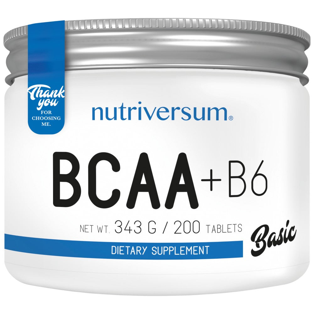 Comprimés BCAA + B6 - 200 comprimés