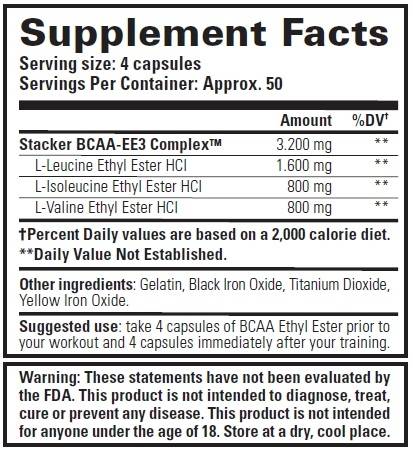 BCAA Ester Etter - 198 capsules