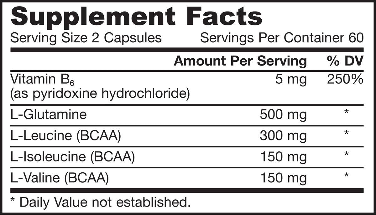 BCAA/Glutamine 120 capsules