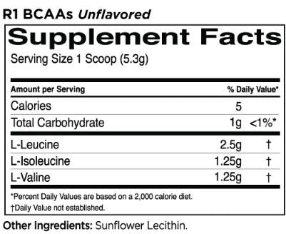 BCAAS sans arrachement | 100% micronisé 2: 1: 1 Formule BCAA - 318 grammes