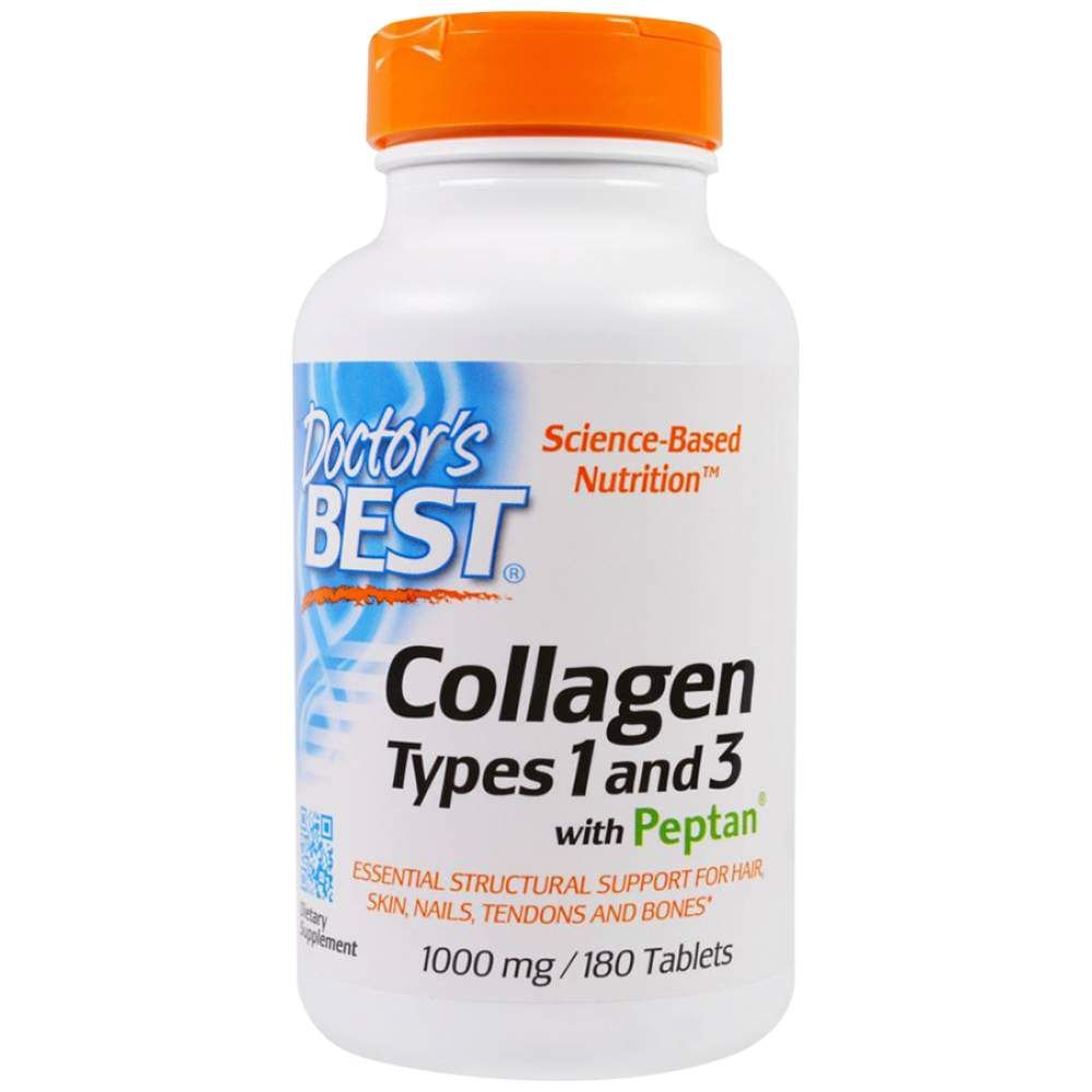 Meilleurs types de collagène 1 et 3/1000 mg - 180 comprimés