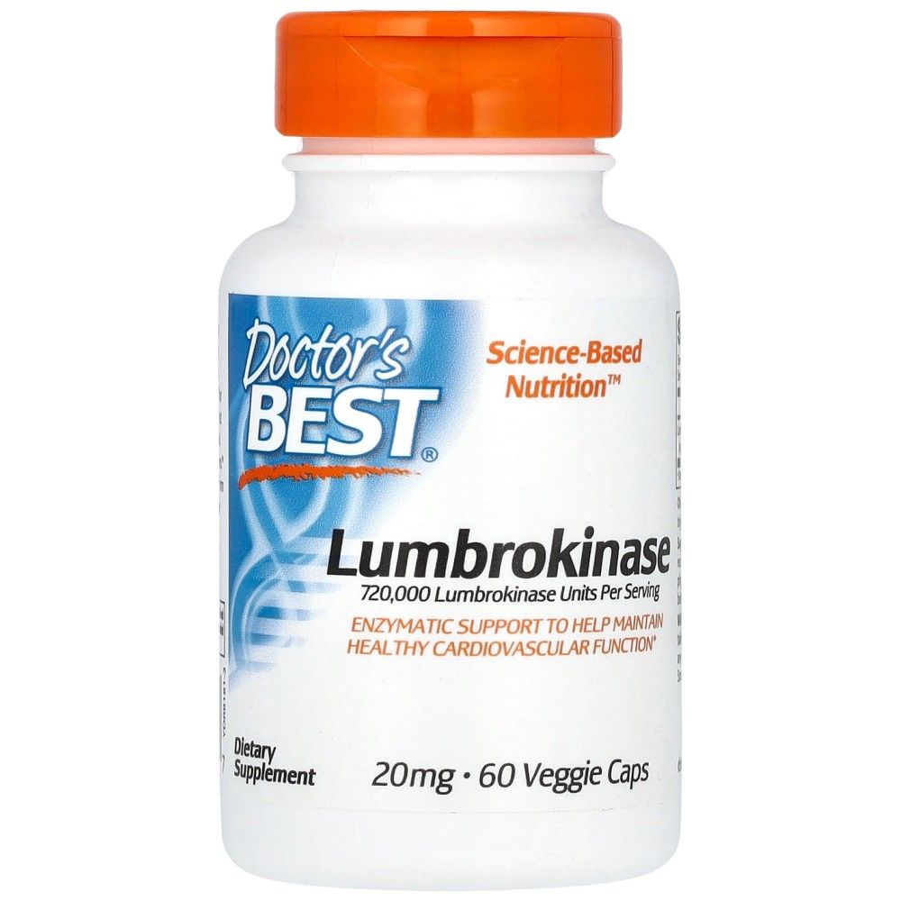 Meilleure lumbrokinase 20 mg - 60 capsules